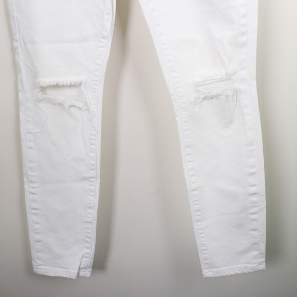 Current Elliott Distressed The 2 Years Destroyed White Skinny Jeans size 27 - Picture 5 of 10